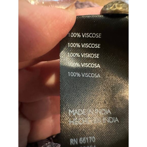 Anthropologie Women’s Sheer Floral Blouse – Light Purple – Size XL – Boho Chic - Picture 6 of 8